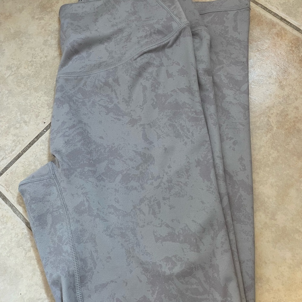 Gray Patterned Leggings